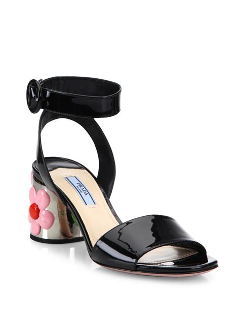 prada ankle strap sandal|Prada women's high heeled sandals.